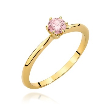Inel Aur 9K cu Diamant de Laborator 0.50 ct
