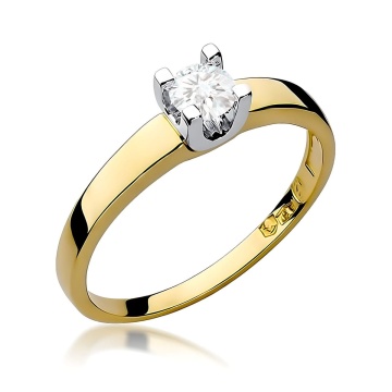 Inel Aur 9K cu Diamant Natural 0.30 ct