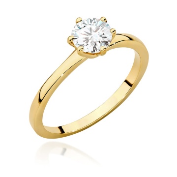 Inel Aur 9K cu Diamant Natural 0.70 ct
