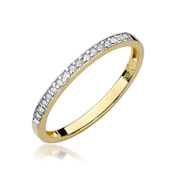 Inel Aur 9K cu Diamante de Laborator 0.09 ct