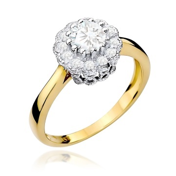 Inel Aur 9K cu Diamante de Laborator 0.67 ct