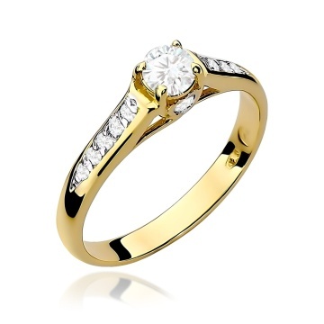 Inel Aur 9K cu Diamante Naturale 0.33 ct