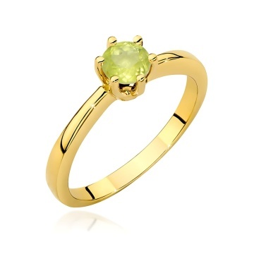 Inel Aur 9K cu Peridot 0.60 ct