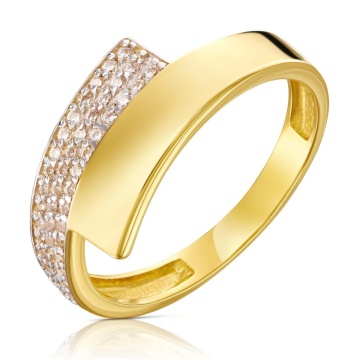 Inel de aur 14k cu zirconii