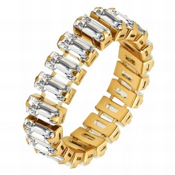 Inel Flexibil Supremacy din Inox placat cu AUR 18K M7/55