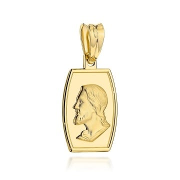 Medalion Aur 14K cu Imaginea lui Iisus - Eleganță Divină