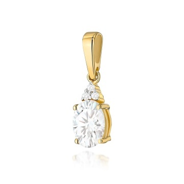 Pandantiv Aur 14K cu Diamante de Laborator 0.73 ct