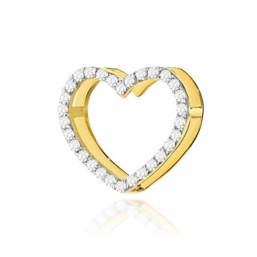 Pandantiv Aur 14K cu Diamante Naturale 0.15 ct