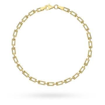 Bratara aur 14K, 19 cm, model simplu