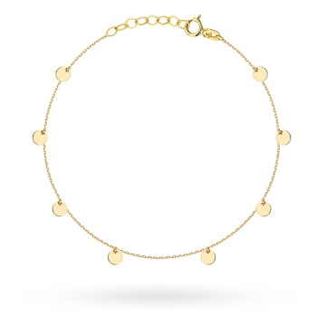 Bratara Glezna Aur 14k cu Banuti