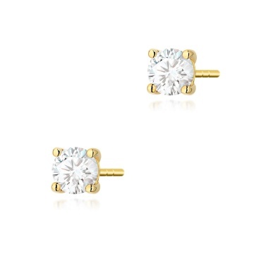 Cercei Aur 14K cu Diamant de Laborator 0.40 ct