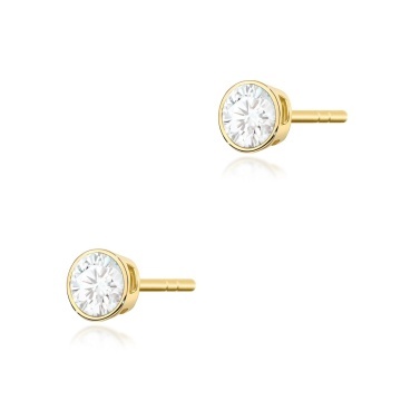 Cercei Aur 14K cu Diamant Natural 0.10 ct