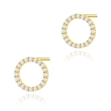 Cercei Aur 14K cu Diamante Naturale 0.20 ct
