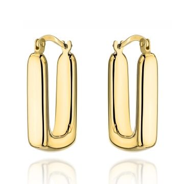 Cercei Aur 14K Rectangulare Mari