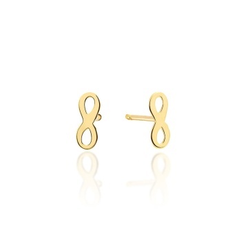 Cercei Aur 14K Simbol Infinit Mic