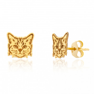 Cercei Cat Lovers din AUR 14K