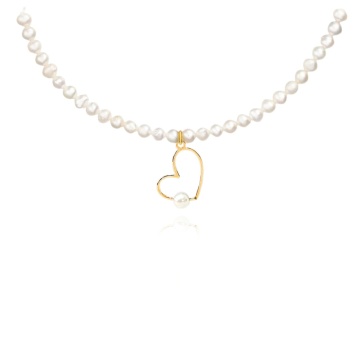 Colier Pearl Love cu Perle de Cultura și AUR 14K