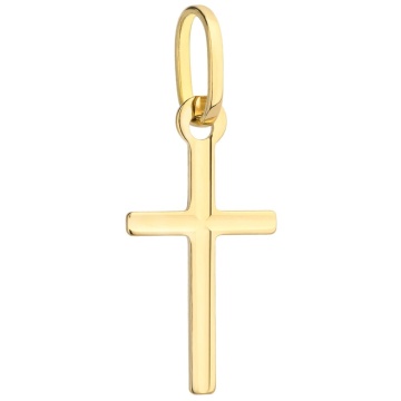Cruciuliță Aur 14K Fină, Gravată Mărunt