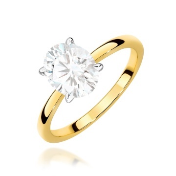 Inel Aur 14K cu Diamant de Laborator 1.00 ct