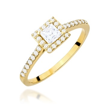 Inel Aur 14K cu Diamante de Laborator 0.50 ct