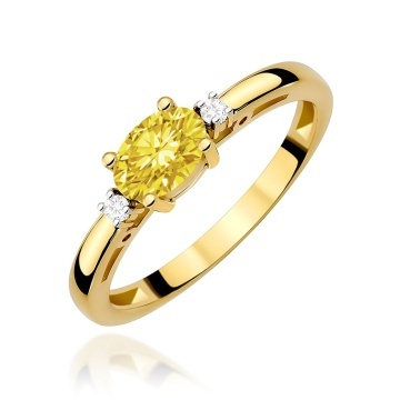 Inel Aur 14K cu Diamante de Laborator 0.53 ct