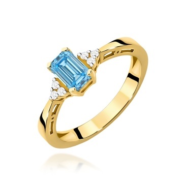 Inel Aur 14K cu Diamante de Laborator 0.53 ct