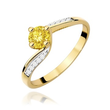 Inel Aur 14K cu Diamante de Laborator 0.55 ct