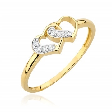 Inel Aur 14K cu Diamante Naturale 0.06 ct