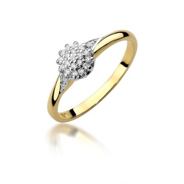 Inel Aur 14K cu Diamante Naturale 0.11 ct