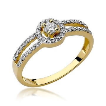 Inel Aur 14K cu Diamante Naturale 0.31 ct