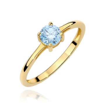Inel Aur 9K cu Diamant Natural 0.50 ct