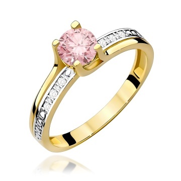 Inel Aur 9K cu Diamante de Laborator 0.53 ct