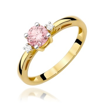 Inel Aur 9K cu Diamante de Laborator 0.53 ct