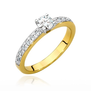 Inel Aur 9K cu Diamante de Laborator 0.70 ct