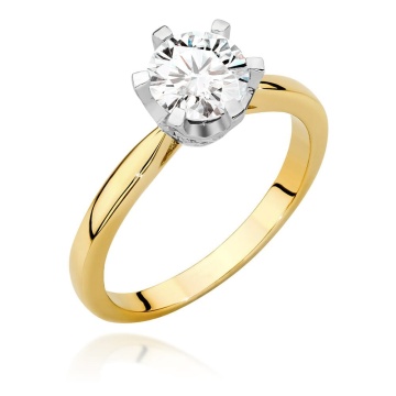 Inel Aur 9K cu Diamante de Laborator 1.06 ct
