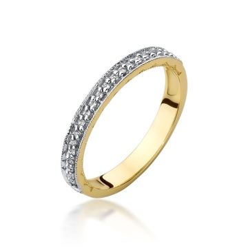 Inel Aur 9K cu Diamante Naturale 0.11 ct