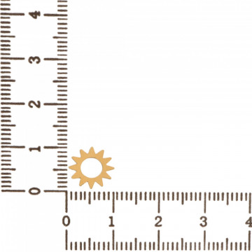 Link din aur 14k - pentru bratara - soare