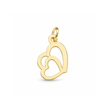 Link din AUR 14K - pentru colier - Inimioare