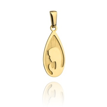 Medalion Aur 14k cu Maica Sfanta