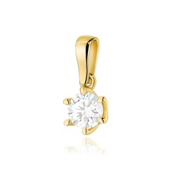 Pandantiv Aur 14K cu Diamant de Laborator 0.70 ct