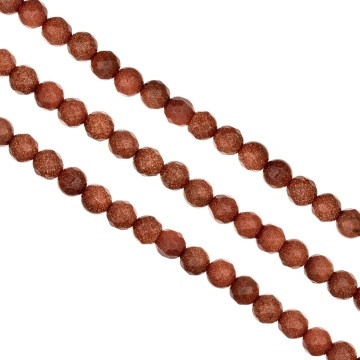 Sirag Goldstone fațetat 6mm