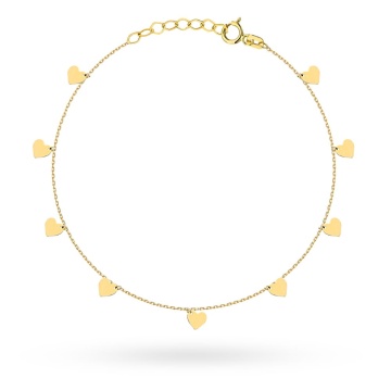 Bratara Aur 14k cu Inimioare