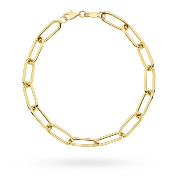 Brățară Elegantă Aur 14K Cu Zale Netede