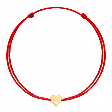Brățară Inimioară Kiss din aur 14K