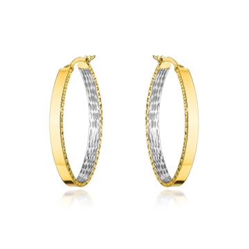 Cercei Aur 14k cu Creole si Model
