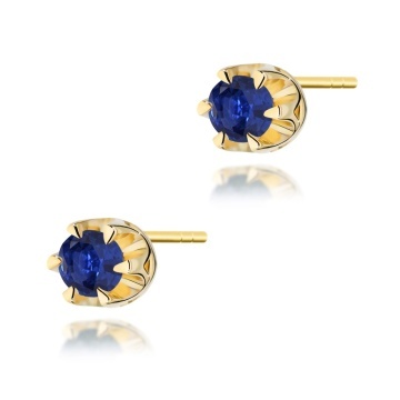 Cercei Aur 14K cu Safir 0.15 ct