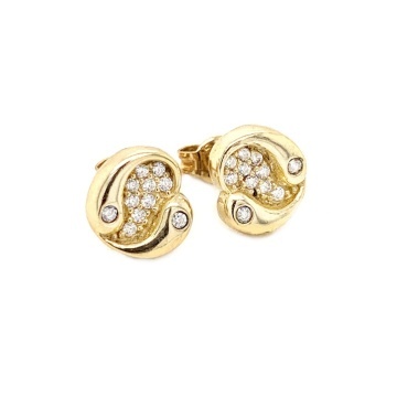 Cercei Aur 14K cu Zirconiu