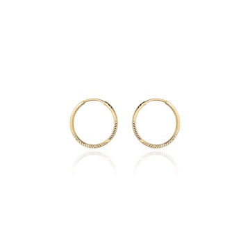 Cercei Creole Aur 14K, 1.3 cm