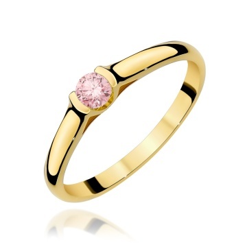 Inel Aur 14K cu Diamant de Laborator 0.15 ct