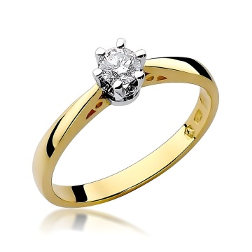 Inel Aur 14K cu Diamant de Laborator 0.25 ct